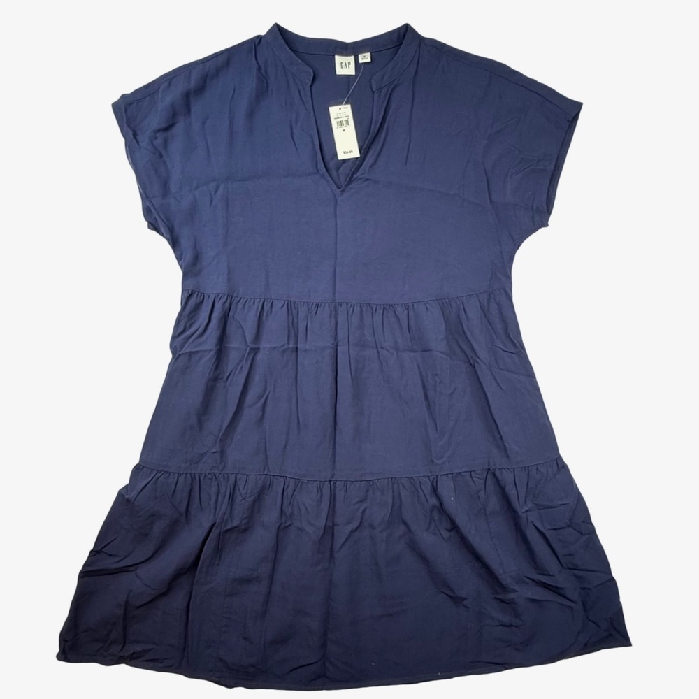 GAP Navy Blue Tiered Mini Dress